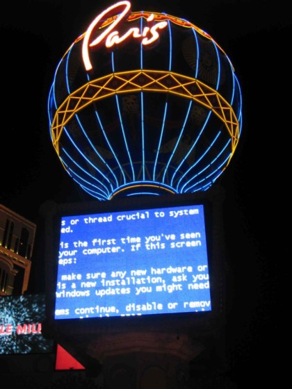 paris, las vegas, running windows